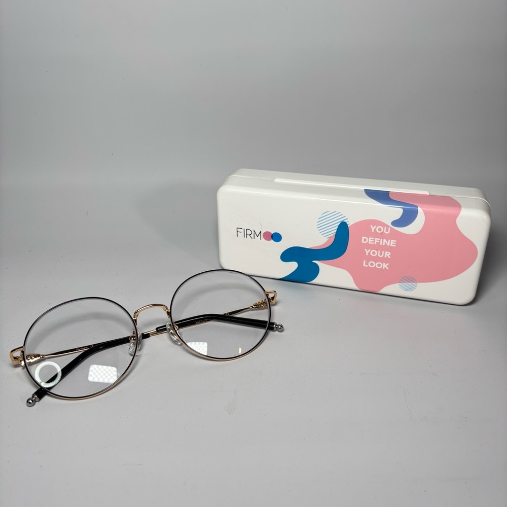 Firmoo Blue Light Everyday Use Round Stylish Glasses Golf Frame